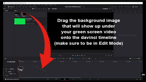Drag Background Image onto the Timeline