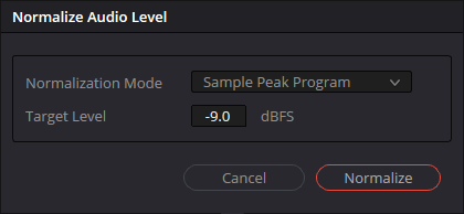 Select Sample Peak Program