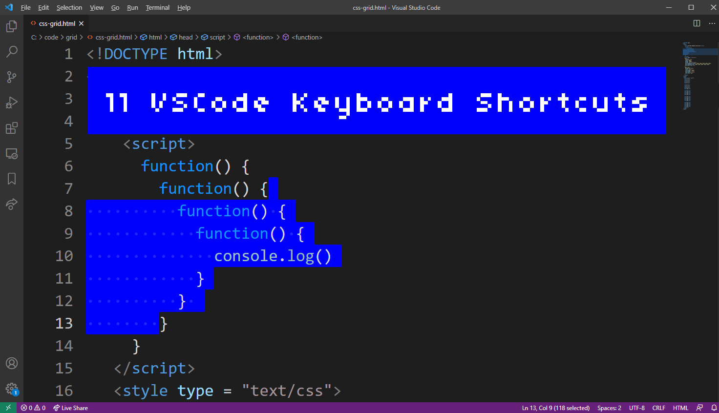 VSCode Keyboard Shortcuts