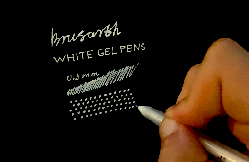 Best White Ink Pens For Drawing On Black Paper (With Ink Line Samples)
