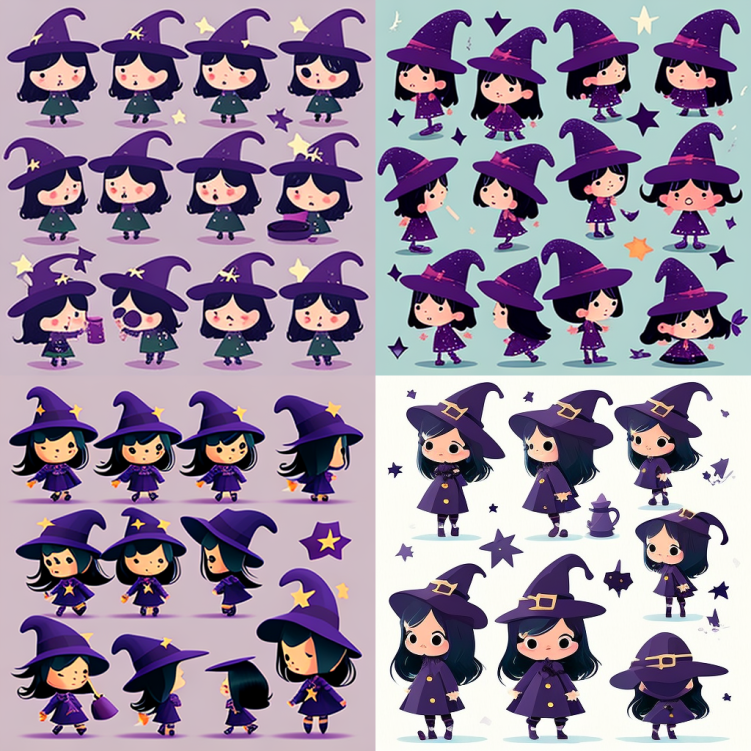 consistent little witch character
