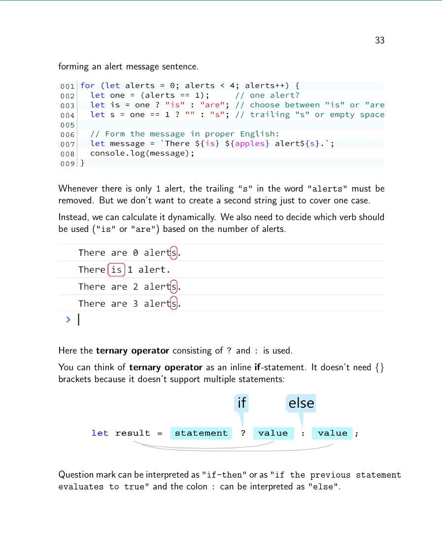 js using ternary operator