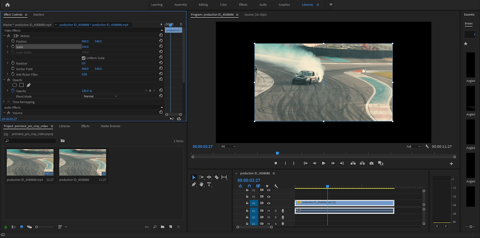 Premiere Pro How To Crop Video