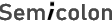 semicolon footer logo